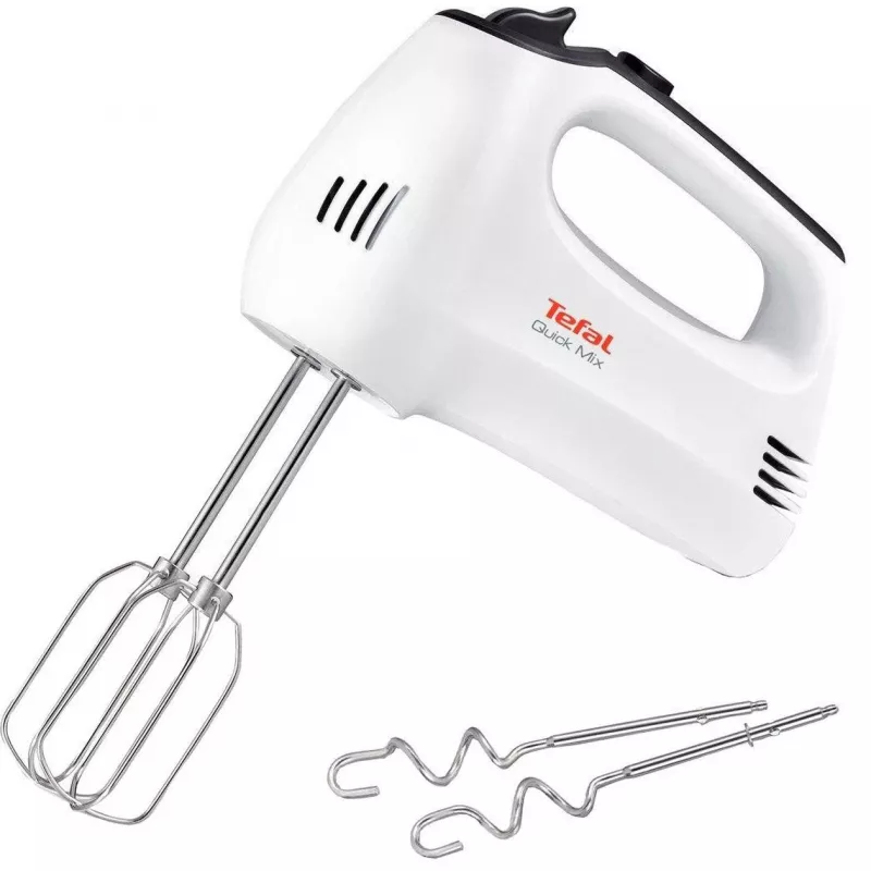 TEFAL HT3101 QuickMix Mikser ręczny, 300 W, 5 prędkości, Turbo, Biały
