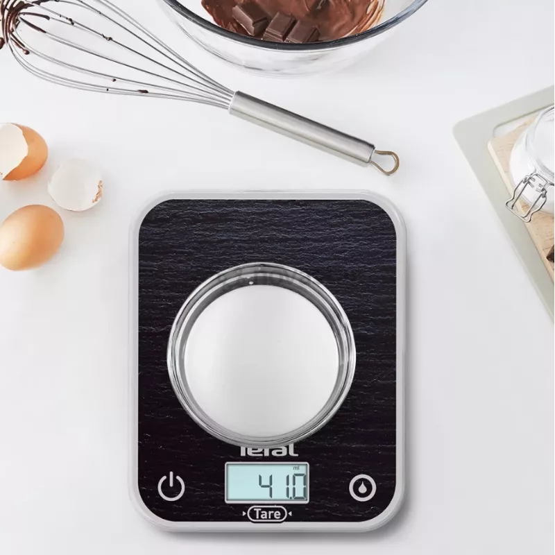 Waga kuchenna TEFAL BC50D2V0 Optiss - Cyfrowa LCD, 5 kg, Czarny