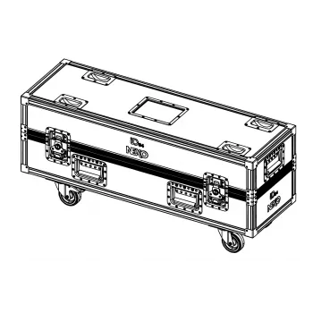 NEXO IDT-2CASE84 Lotnicza walizka transportowa z kółkami na 2x głośniki ID84 / ID84T
