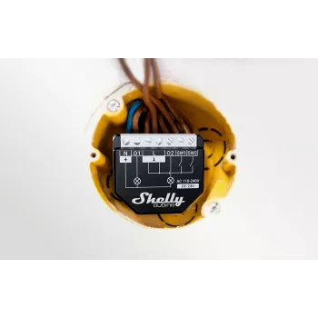 Shelly Wave 2PM EU LR Z-Wave Inteligentny Przełącznik Światła 2-Kanałowy z Pomiar Mocy