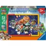 Ravensburger Kinderpuzzle Paw Patrol 3 Dino Movie (2x 12 elementów)