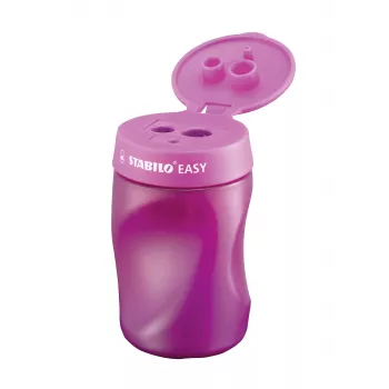STABILO Easy Manual Pencil Sharpener - Pink - Right-Handed