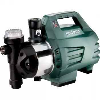 Metabo HWAI 4500 Inox Automatyczny Domowy System Zaopatrzenia w Wodę (Czarno-Zielony, 1300 W)