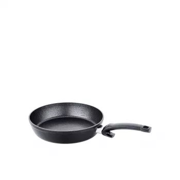 Patelnia Fissler Adamant Comfort 28 cm, aluminium, nieprzywierająca, kompatybilna z indukcją, czarno-srebrna