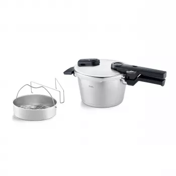 Fissler Vitaquick Premium szybkowar z wkładem do gotowania na parze, 2,5 l (602-210-02-070/0)