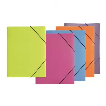 Pagna Elastic Band Document Folder A3 PP 3 Flaps Lime Green