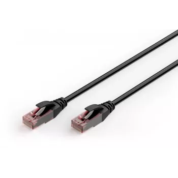 DIGITUS CAT 6 U-UTP Outdoor Patch Cable, Cu, PE, 10 m, Black