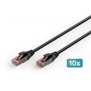 DIGITUS CAT 6 U-UTP Przewód krosowy zewnętrzny, miedź, PE, 10 szt.