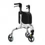 Weinberger Aluminium Rollator z 3 Kołami - Srebrny/Szary, Nośność 100 kg, Składany