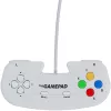Retro Games The Gamepad White - Przewodowy gamepad USB do PC, Mac, ZX Spectrum, THEC64, THEA500 Mini - Cyfrowy D-Pad, 10 przycisków, kabel 1,8 m