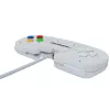 Retro Games The Gamepad White - Przewodowy gamepad USB do PC, Mac, ZX Spectrum, THEC64, THEA500 Mini - Cyfrowy D-Pad, 10 przycisków, kabel 1,8 m