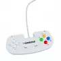 Retro Games The Gamepad White - Przewodowy gamepad USB do PC, Mac, ZX Spectrum, THEC64, THEA500 Mini - Cyfrowy D-Pad, 10 przycisków, kabel 1,8 m