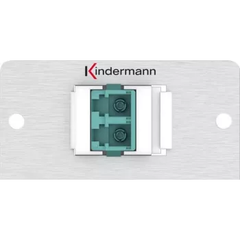 Kindermann Konnect alu 50 Blank Module - Zaślepka zatrzaskowa, anodowane aluminium, srebrny