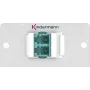 Kindermann Konnect alu 50 Blank Module - Zaślepka zatrzaskowa, anodowane aluminium, srebrny