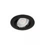 SYNERGY21 LED Recessed Spotlight Phos Swiveling Round Black CCT Switchable 7W 550lm