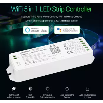 MIBOXER WL5 5w1 Sterownik LED RGB+CCT DC12-24V WiFi 2.4G Alexa
