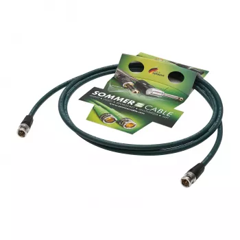 Sommer Cable SC-Vector PLUS 1.2/4.8 DZ UHD kabel połączeniowy wideo, wtyk BNC – wtyk BNC, NEUTRIK, zielony, 30 m (DZGR-3000-GN-SW)