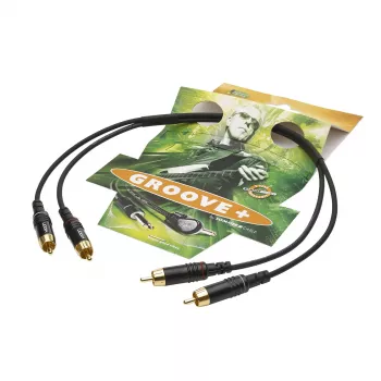Sommer Cable SC-Onyx 2025 MKII kabel stereo RCA, niesymetryczny, 2 x 1 x 0,25 mm², 2x wtyk RCA – 2x wtyk RCA, HICON, czarny, 5 m (ON81-0500-SW)