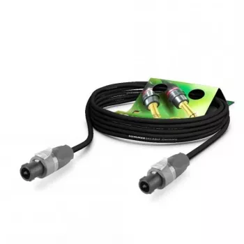 Sommer Cable Meridian 2x2.5 mm² Przewód głośnikowy 5 m Czarny z wtykami HICON HI-CM04-SC