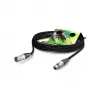 Sommer Cable SC-Primus kabel mikrofonowy, 2 x 0,50 mm², gniazdo XLR 3-pin – wtyk XLR 3-pin, NEUTRIK, czarny, 15 m (PRMFU1500-SW)