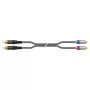 Sommer Cable SC-Onyx 2025 MKII kabel stereo RCA, niesymetryczny, 2 x 1 x 0,25 mm², RCA – RCA, HICON, czarny, 2,5 m (ON8D-0250-SW)
