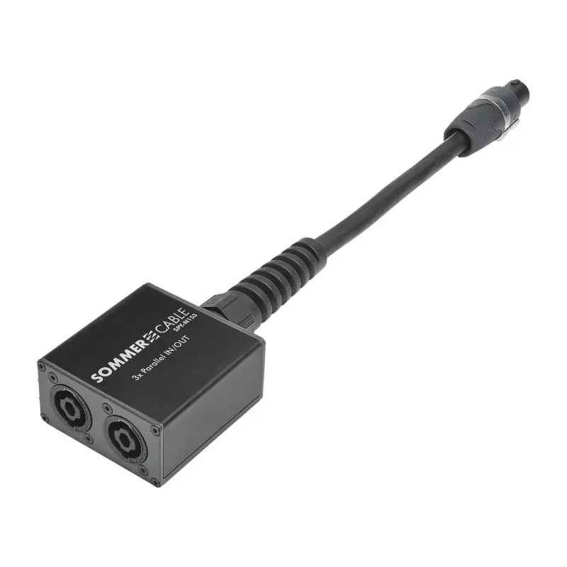 Sommer Cable SPY-N153 Wtyk głośnikowy Adapter audio, prosty, antracyt