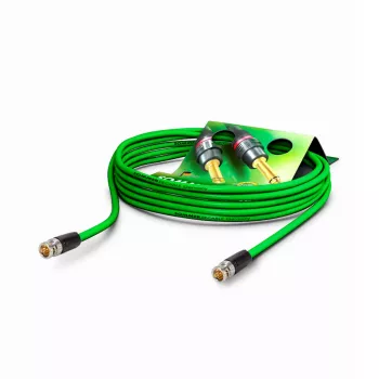 Sommer Cable SC-Slimline (RCB) 75 Ω kabel połączeniowy wideo, wtyk BNC – wtyk BNC, NEUTRIK, zielony, 0,6 m (SNGR-0060-GN-SW)