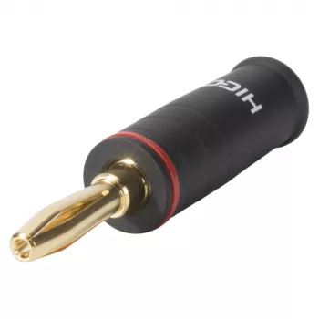Sommer Cable HICON wtyk bananowy z zaciskiem śrubowym, kodowanie czerwone, 4 mm, pozłacany