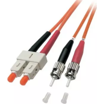 EFB Elektronik ECOFIBER Fiber Optic Patch Cable ST-ST Duplex OM2 1m Orange LSZH