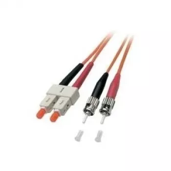 EFB Elektronik ECOFIBER Fiber Optic Patch Cable ST-ST Duplex OM2 1m Orange LSZH