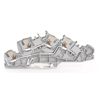 WAGO Puszka instalacyjna 2205-7642 Zacisk z przyciskiem 4 mm² Szary