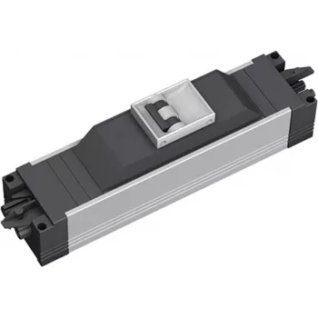 Bachmann STEP ALU Listwa zasilająca z 1x GST18 i wyłącznikiem nadprądowym, 16A, 230V, Aluminium