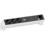 Bachmann DESK2 3x Schuko 1x USB-C 100W 1x Module Slot 0.2m RAL9010