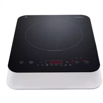 MEDION LIFE Induction Hob MD 18490 (Black/White, 2000 Watt)