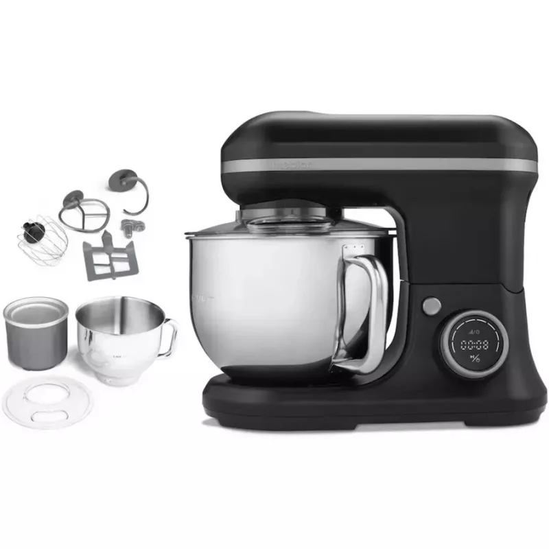 MEDION LIFE Digital Kitchen Machine MD18420 (Czarny, 1200 W, Miska 5 L, w tym miska do lodów)