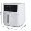MEDION Air Fryer Life MD 11750 P10 XL (Matowa biel, 2150 W, kosz 6,8 L)