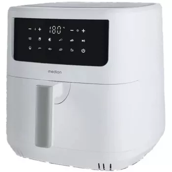 MEDION Air Fryer Life MD 11750 P10 XL (Matowa biel, 2150 W, kosz 6,8 L)