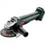 Metabo W 18 7-125 (602371840) Akumulatorowa szlifierka kątowa, 18 V, 125 mm, Zielona/Czarna, bez akumulatora i ładowarki, w Metabox