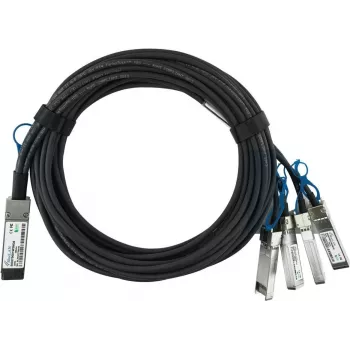 BlueLAN Compatible Mellanox MCP7H50-V001R30 Pasywny kabel rozgałęźny 200GBASE-CR4 QSFP56 do 2x100GBASE-CR2 QSFP56 Direct Attach, 1 metr, AWG26