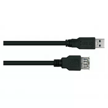 KABELMEISTER USB 3.0 Extension Cable, Type A Male to Female, 0.5m, Black