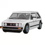 COBI Volkswagen Golf GTI (1976-1983) Biały 1:35 Skala Model Samochodu Odlewanego