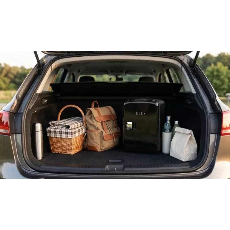 ELLE Home ESDAF101BKEU Mini Lodówka 4L Czarna
