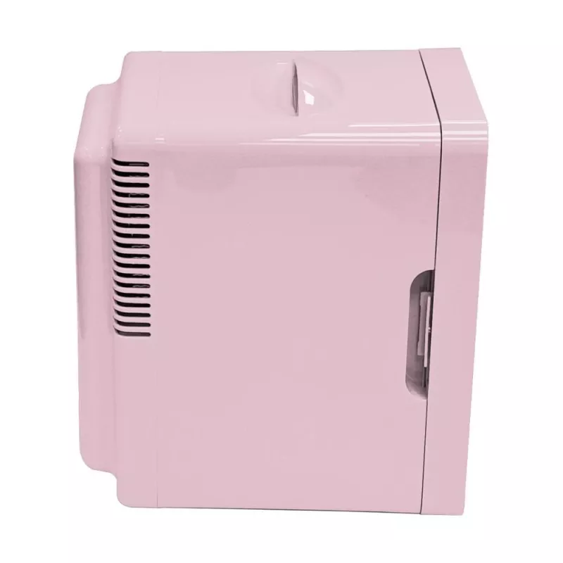 ELLE Home ESDAF01PUEU Mini Lodówka z Lustrem LED do Makijażu 6L Fioletowa