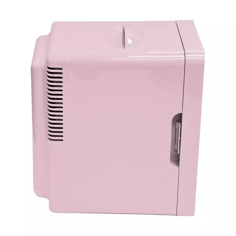 ELLE Home ESDAFX08PUEU Mini lodówka z lusterkiem do makijażu LED 8L fioletowa