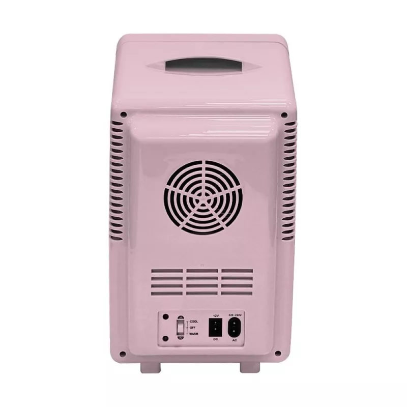 ELLE Home ESDAFX08PUEU Mini lodówka z lusterkiem do makijażu LED 8L fioletowa