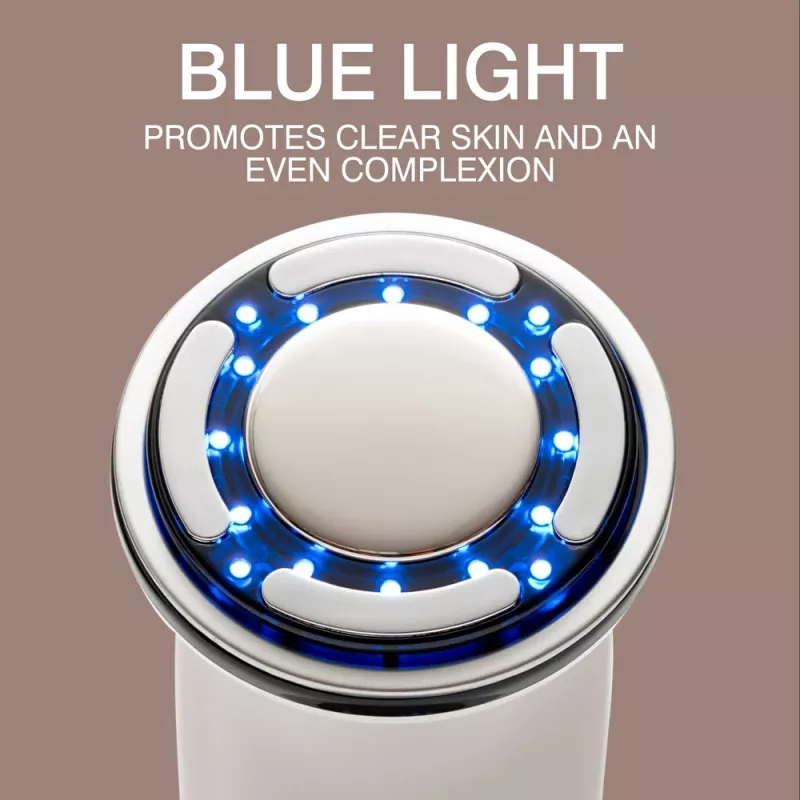 RIO FCAA-EU/1,0 Facemask LED - Terapia światłem czerwonym, niebieskim, zielonym, 150 diod LED, ładowalna