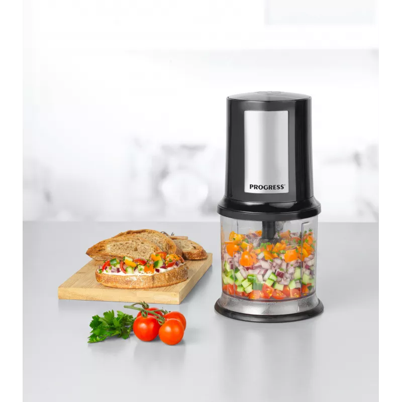 Progress EK5879PVDE Food Chopper 500W 1.2L Czarny/Srebrny