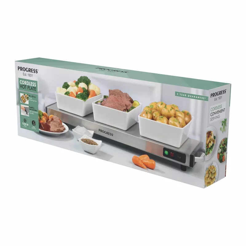 Progress EK2610PVDE Bezprzewodowy dozownik gorącej wody 2,5L 2200W Srebrny/Czarny