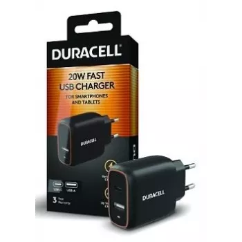 Ładowarka USB Duracell 20W 1C+1A