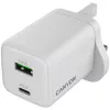 CANYON CU45AC GaN 45W 1xPD 1xQC UK Biała Ładowarka Ścienna
